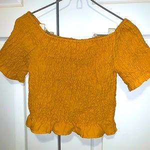 Sunny Yellow Crop Top